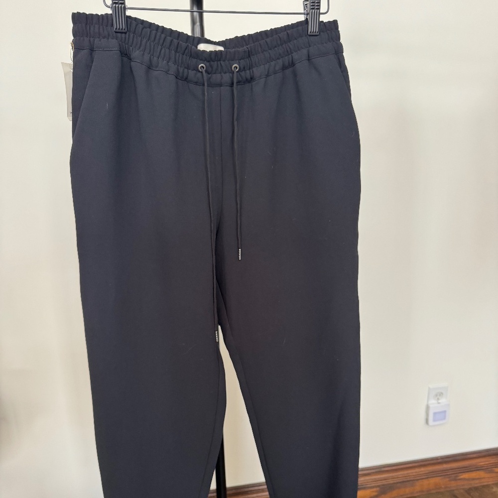 Wilfred Black Drawstring Jogger Pants